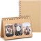 Kraft Paper Undated Calendar with Photo Album for Desk (8.25 x 5.5 in, 2 Pack)